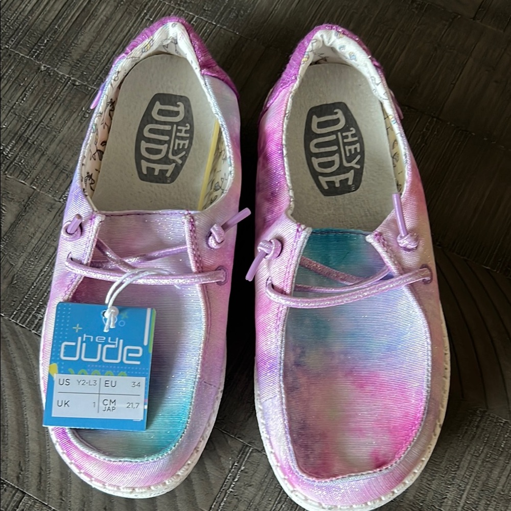 Hey Dude Kids' Pink and Blue Shoes